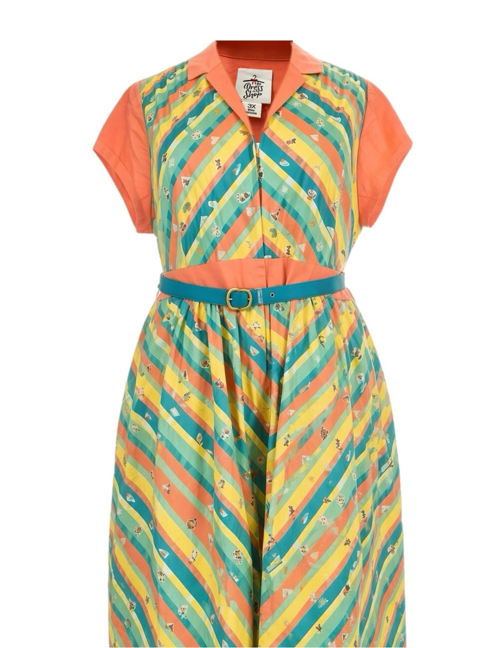 Disney Dress Shop Dress Size 3X with Belt NWOT